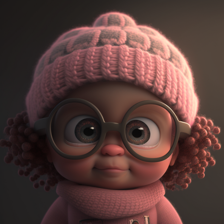 A cute Pixar character