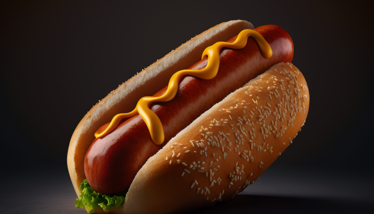Extremely photorealistic hotdog