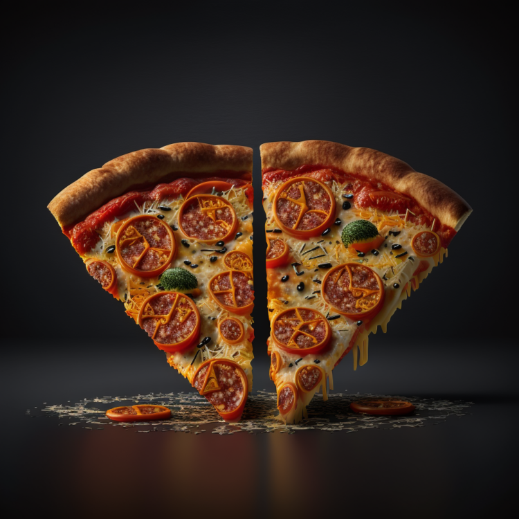 Product photography - pepperoni pizza