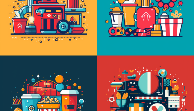 Cinema and Movies Flat Design