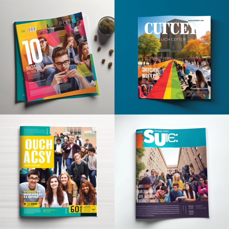 College Magazine Cover Design