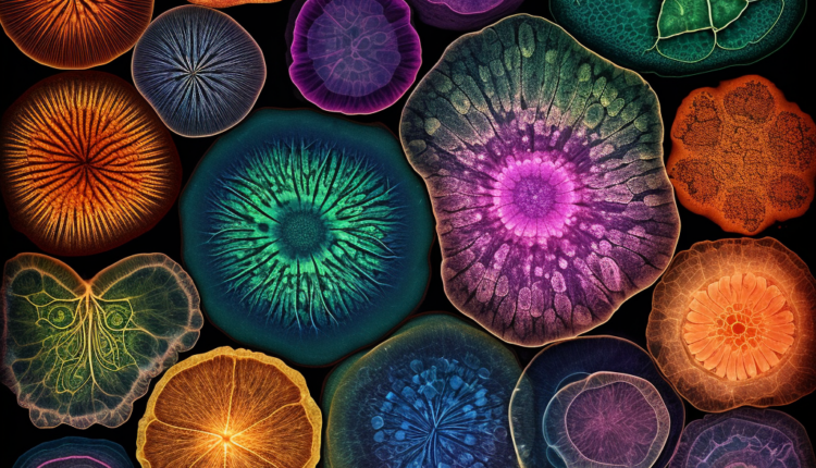 Psychedelic Images of Microscope Cells