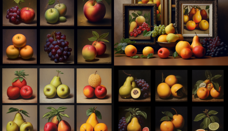 Oil Paintings of Fruits