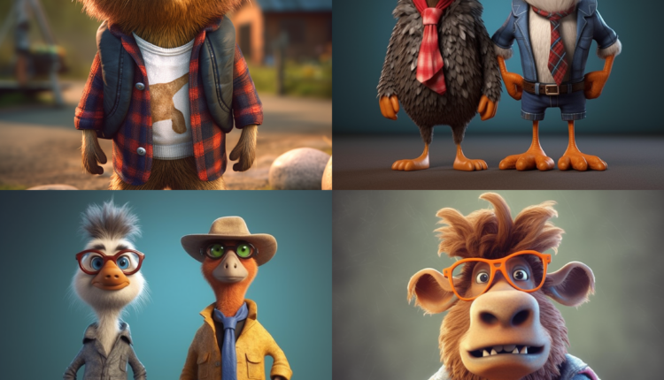 Pixar Hipster Animals