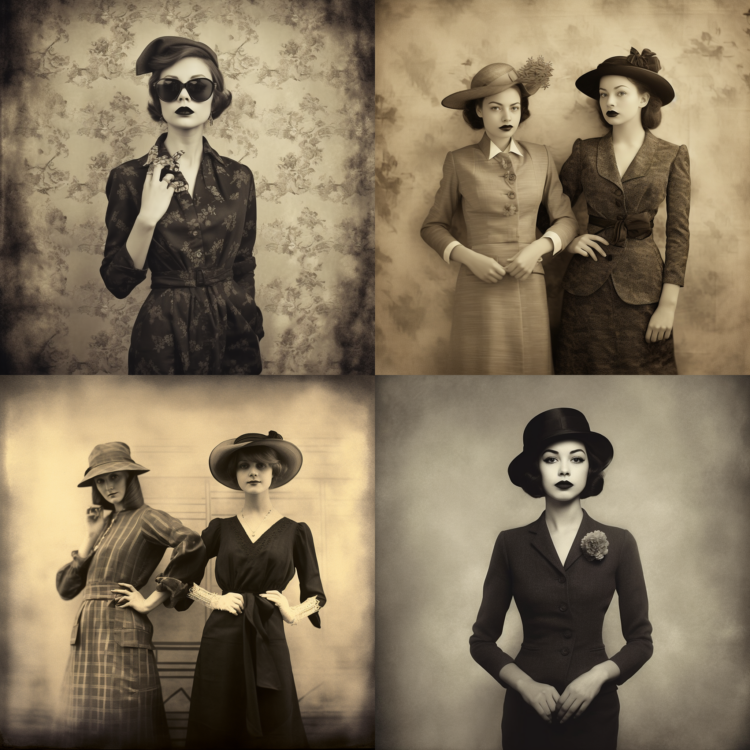 Vintage Style Photographs of Women