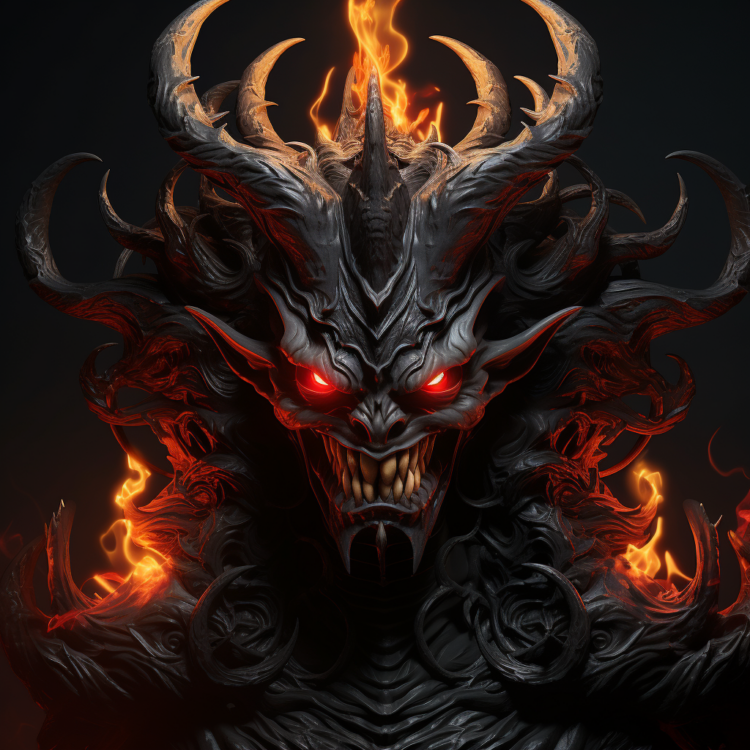 3D Cartoon Character of a Demon