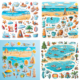 Midjourney Prompt for Beach Themed Stickers