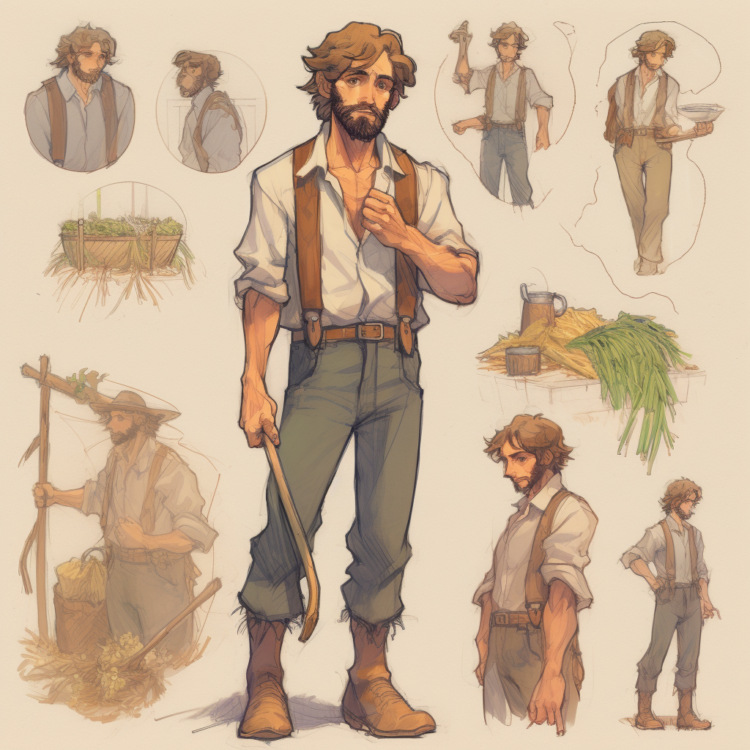 Character Design of a Farmer