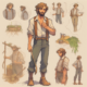 Midjourney Prompt for Character Design of a Farmer