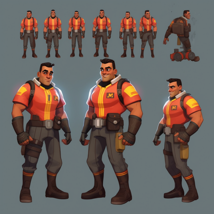 Character Design of a Firefighter