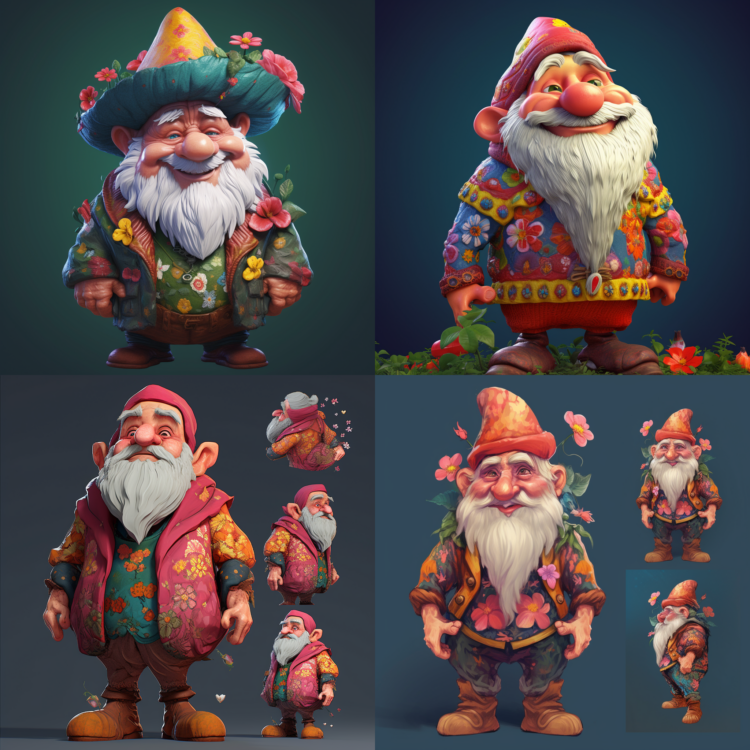 Character Design of a Garden Gnome