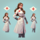 Midjourney Prompt for Character Design of a Nurse