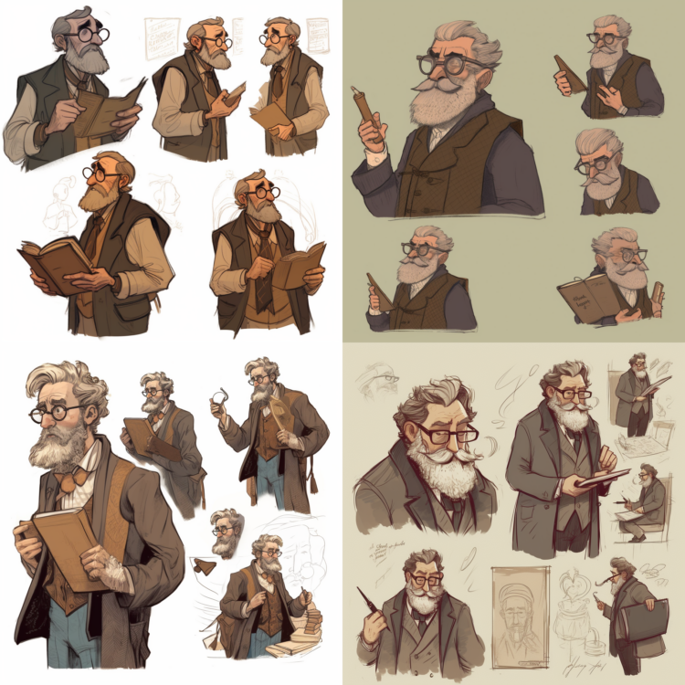 Character Design of a Professor