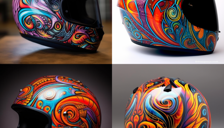Custom Painted Motorcycle Helmets