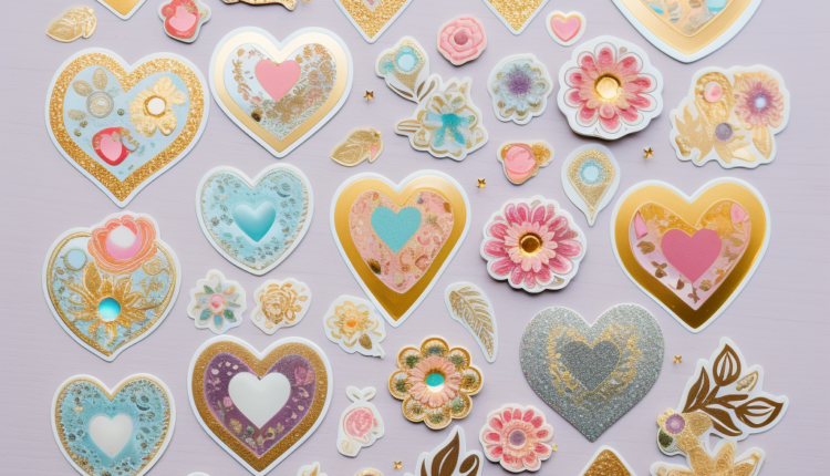 Heart-shaped Stickers