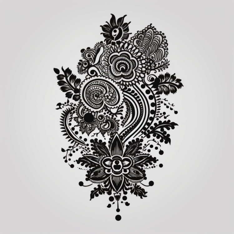 Mehendi Design Sticker