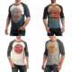 Midjourney Prompt for Men’s Retro Raglan Sleeve T-Shirt Design