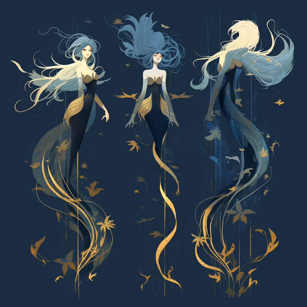 Midjourney Prompt for Mermaid Character Design | Promptrr.io