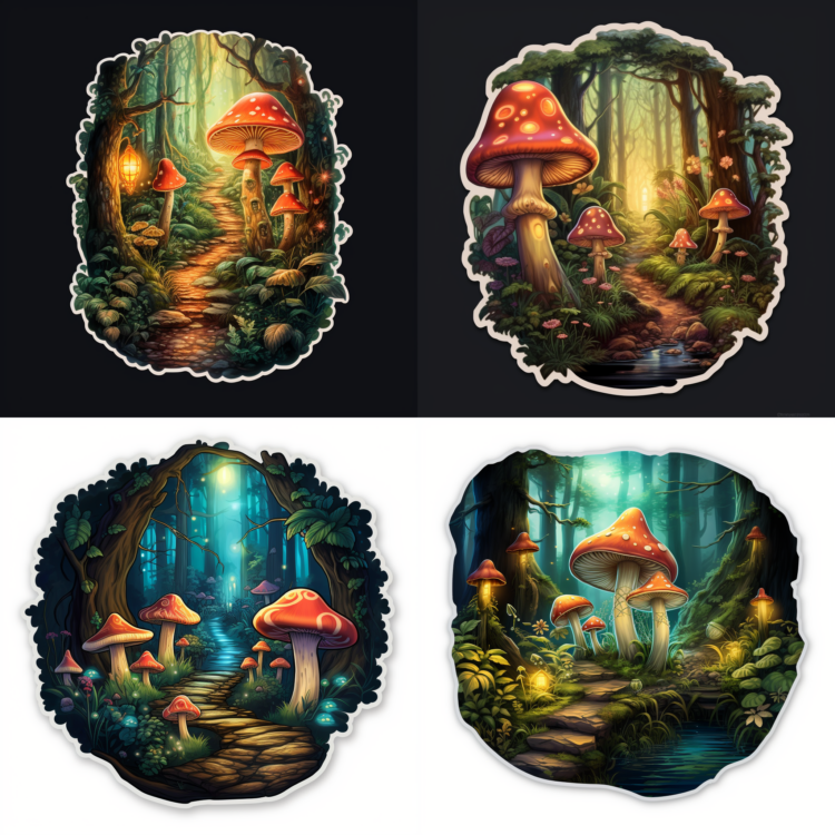 Mushroom Stickers