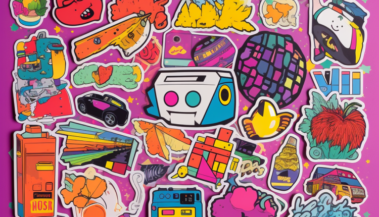 Retro Colorful Stickers