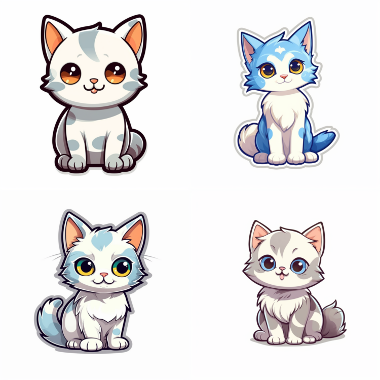 cute cat sticker