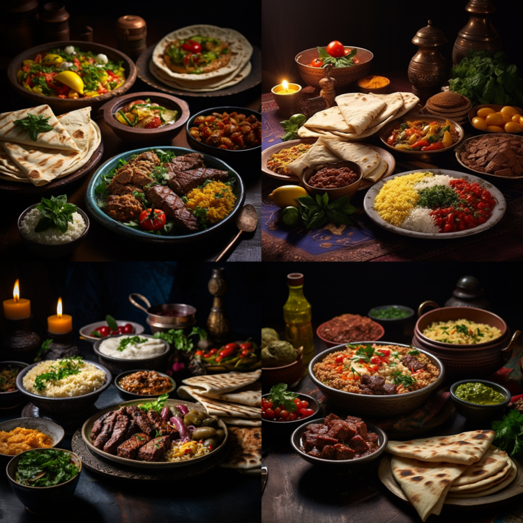 Arab Cuisine Stock Photos