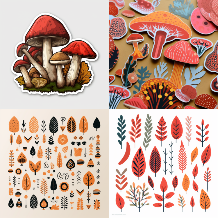 Autumn-themed Stickers