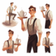 Midjourney Prompt for Character Design of a Barista