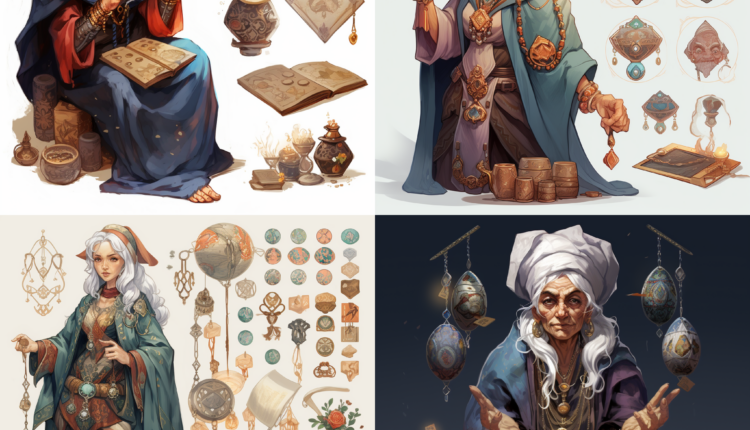 Character Design of a Fortune Teller