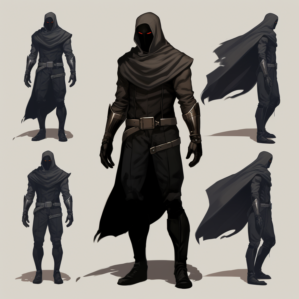 Midjourney Prompt for Character Design of a Thief | Promptrr.io