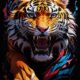 Tiger Head Tshirt Design | Midjourney Prompt