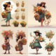 Midjourney Prompt for Florist Character Design