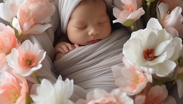 Newborn Baby Stock Photo