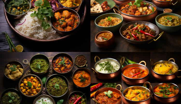 North Indian Cuisine Stock Photos