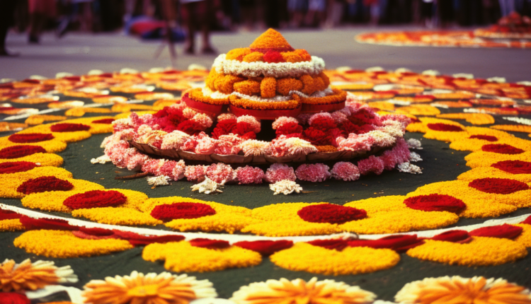 Onam Flower Carpet (Pookkalam)