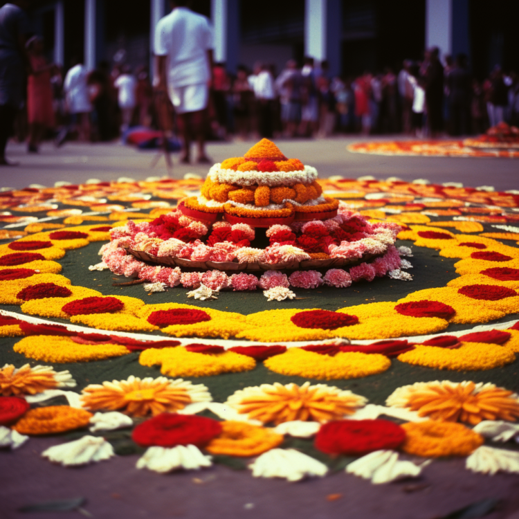 Onam Flower Carpet (Pookkalam)