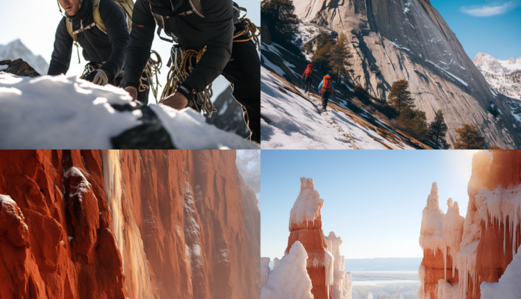 Rock Climbing Stock Photos