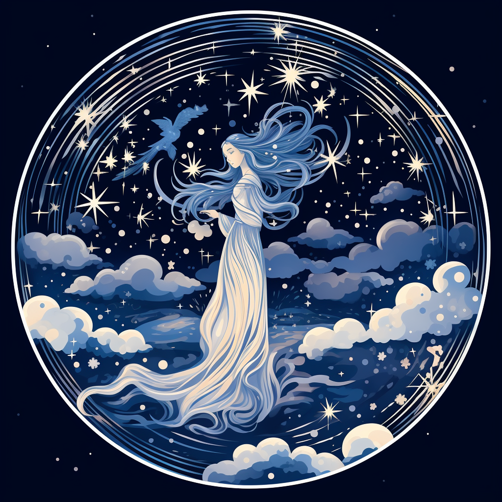 Midjourney Prompt for Stickers of Celestial Beings | Promptrr.io