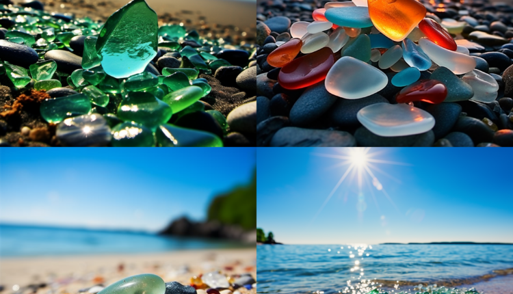 Beach Glass Stock Photos