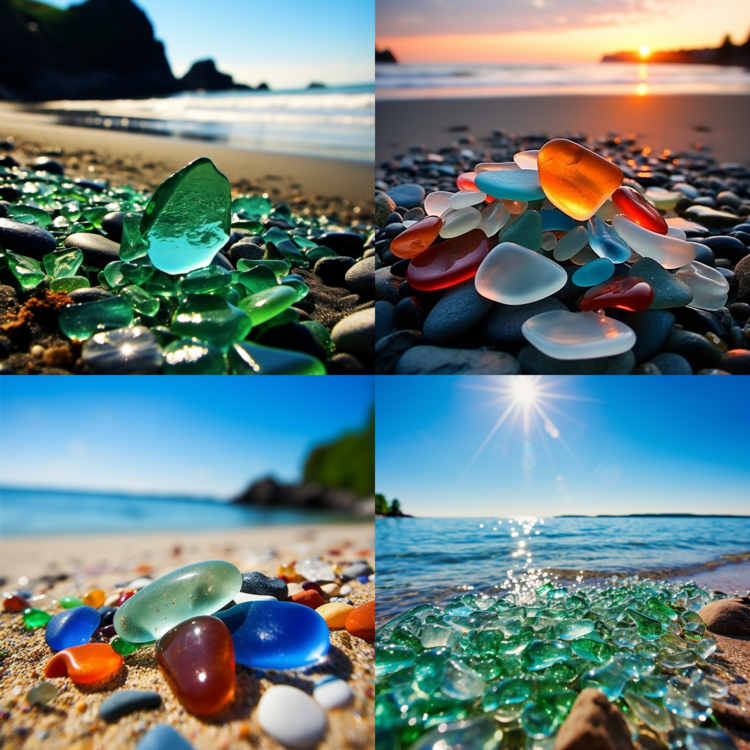 Beach Glass Stock Photos
