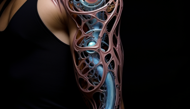 Biomechanical Tattoo Design