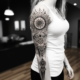 Midjourney Prompt for Blackwork Tattoo Designs