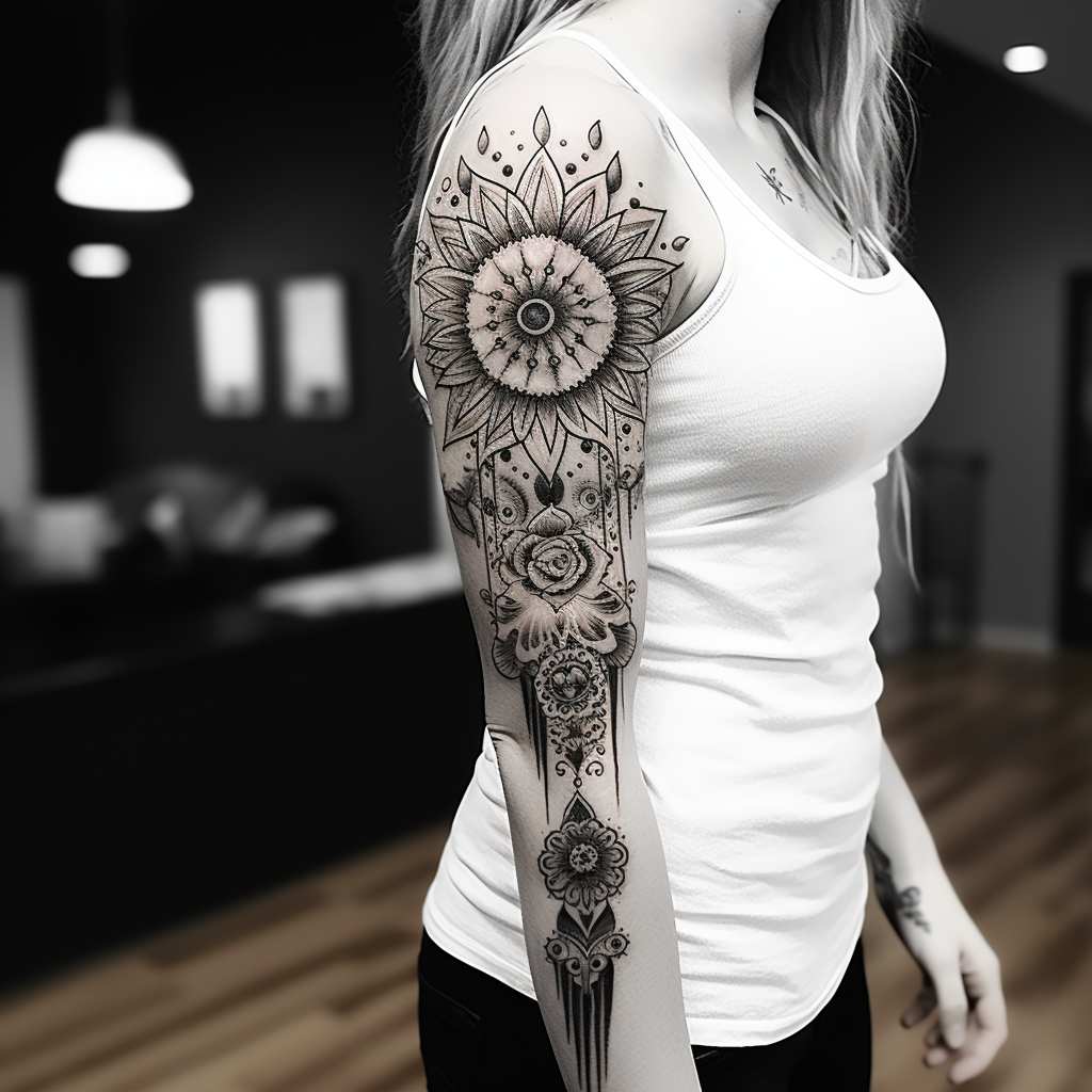 Do blackwork tattoo design for you by Gxtattooer | Fiverr