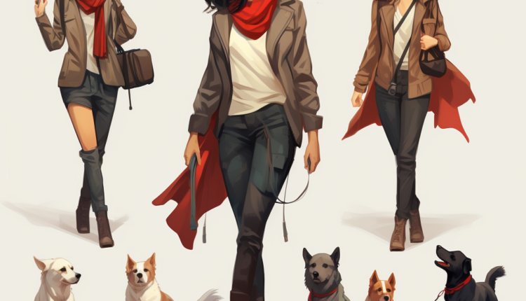Character Design of a Dog Walker