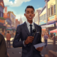 Midjourney Prompt for Character Design of a News Reporter