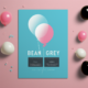 Midjourney Prompt for Gender Reveal Party Flyer Design