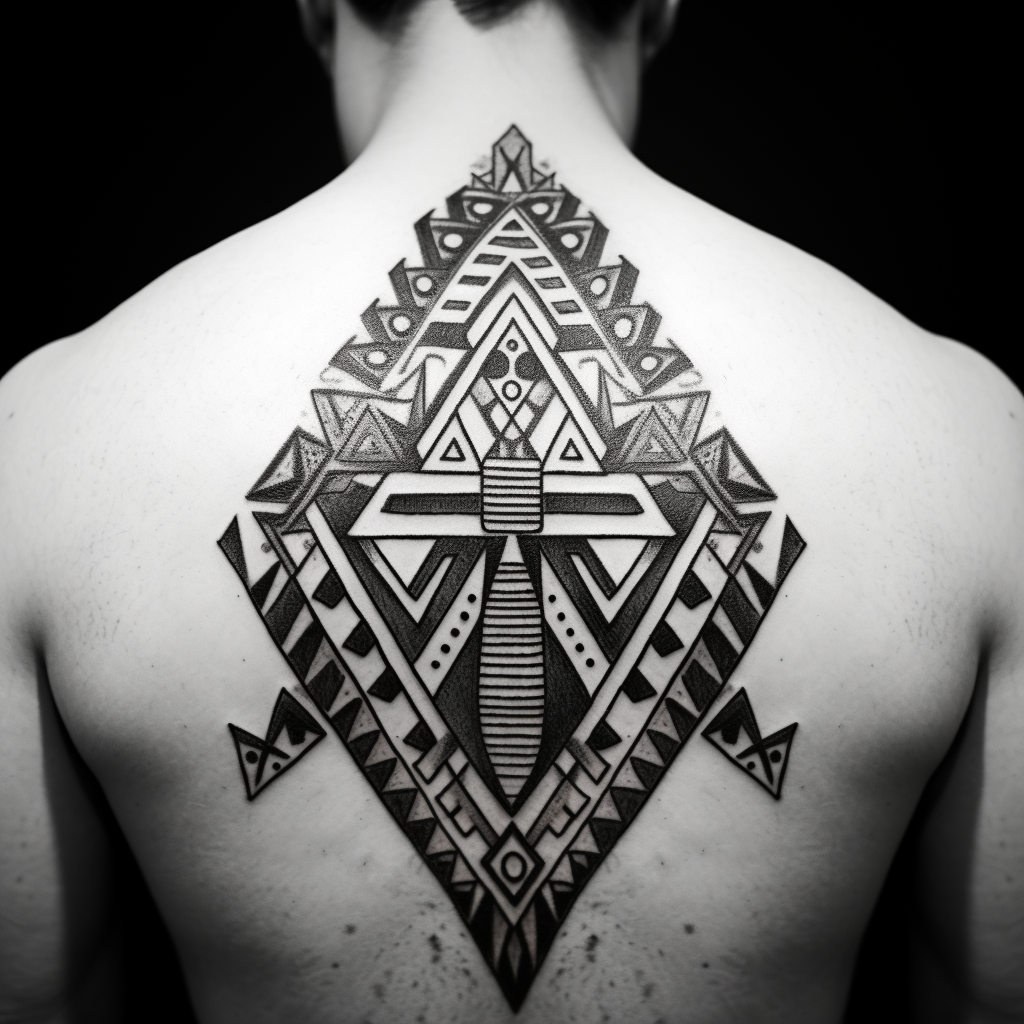 Midjourney Prompt for Geometric Tattoo Designs | Promptrr.io