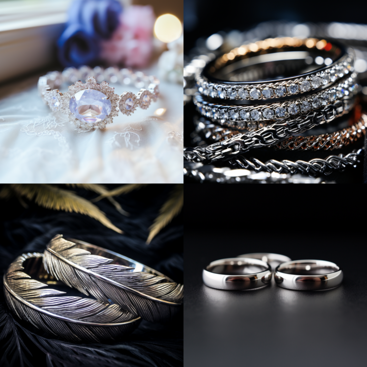Silver Jewelry Stock Photos