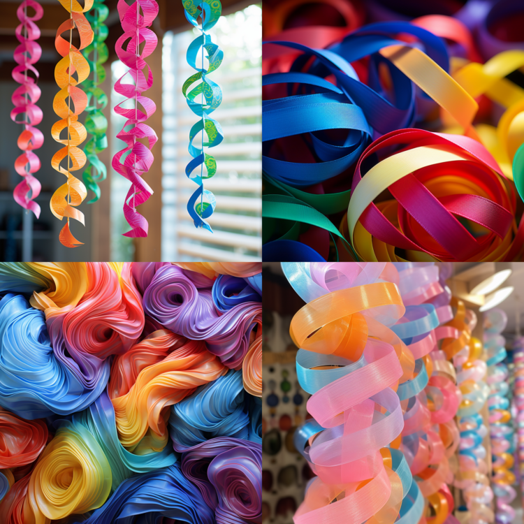 Multicolor Swirls Party Decor