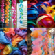 Midjourney Prompt for Multicolor Swirls Party Decor